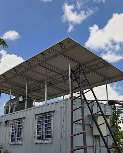 3-kVA-Hybrid-Off-Grid-Energiespeichersystem in Kambodscha