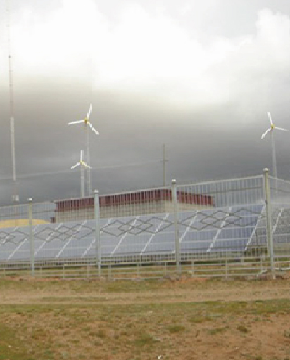 Wind-Solar-Hybridsystem in Xinjiang ohne Strom